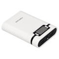 Miniatyrbillede 4 af 5: DIY Mobil 18650 Batteri Oplader Powerbank 4 Batterier Kapacitetsboks Mikro Indgang 2 Vejs Opladning med LCD-skærm