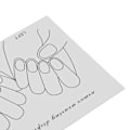 Miniatyrbillede 3 af 8: 20 stk. neglekunst-displaykort færdige falske negle fotoværktøj til DIY-designlærere professionelle