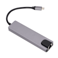 Miniatyrbild 3 av 7: Hub 5 i 1 USB C Multiport Snabb Enkel Laddning 4K Högupplöst Multimediagränssnitt Gränssnitt Hub Kortläsare