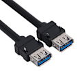 Miniatyrbild 3 av 5: USB3.0 19/20PIN Frontpanelkabel för stationär dator med fasta fötter (0,3 m)