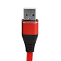 Miniatyrbild 4 av 8: Micro USB-laddningskabel förlängning nylonflätad snabbladdningssladd för Android-mobiltelefoner Röd