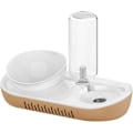 Miniatyrbild 2 av 5: Pet Dining Revolution, Rostfri Skål med Läcksäker Automatisk Vattendispenser, Säkert Material för Hälsan, Lättrengjorda Dubbla Skålar, Halkfri