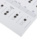 Miniatyrbild 4 av 8: Trumpet Chord Chart Fingering Note Music Instrument Reference Guide för Hem KlassLarge