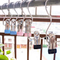Miniatyrbild 4 av 5: 20 st Boot Hanger Clips, Tvättkrok Hängande klädnålar Rostfritt stål Galge Håll Clips för strumpor, handdukar, underkläder, hattar, halsdukar, handdukar, byxor