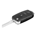 Miniatyrbillede 1 af 5: 1J0959753AH 3 knappers bil fjernbetjening nøgle 434MHz ID48 chip sender til   Skoda sæde