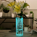 Miniatyrbild 7 av 8: Högkvalitativt handblåst glas starkare än vanligt, modern räfflad glasvas, unik design lämplig för heminredning och vardagsbruk, transparent, 10