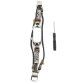 Miniatyrbilde 1 av 5: Retro skinnreim for håndleddet til Xiaomi Mi Band 5/6 NFC Mote DIY Oppgrader armbånd