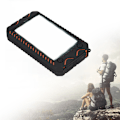 Miniatyrbillede 4 af 5: Solpanel Glare Illumination 10000mAh Power Bank Case Ekstern Batteriboks USB med Kompas