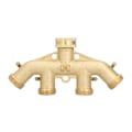 Miniatyrbillede 2 af 5: G3/4 4-vejs slangedeler messing havehanehane adapter samleforbindelse vanding tilbehør