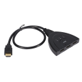 Miniatyrbilde 3 av 5: Svart 3-porters HDMI Multi Display Auto Switch Hub Box Splitter 1080P HD TV-adapter