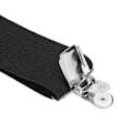 Miniatyrbillede 4 af 8: Sort Y-formet herrebukser skulderstrop med 4 clips elastisk skridsikker justerbar Y-ryg seler sort