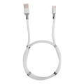 Miniatyrbild 1 av 5: 1m/3,3ft magnetisk absorption mjuk datakabel bärbar Micro Usb snabbladdningskabel