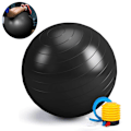 Miniatyrbild 1 av 8: Snabbuppblåsbar Träningsboll, Anti-Sprick Stabilitets- & Balansboll För Fitness & Träning, Halkresistent Giftfritt Gummi, Perfekt För Core