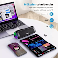 Miniatyrbild 3 av 5: Bärbara laddningsbara Bluetooth-högtalare Rgb-lampor