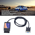 Miniatyrbild 7 av 8: ELM327 COM-port DB9 hona 25K80 diagnostikverktyg LED-indikatorlampa för DOS för Windows med CD