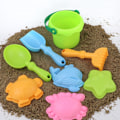 Miniatyrbild 1 av 5: Sandleksaker Strandleksaker för Småbarn Barn Pojkar Flickor Sandhink Rake Spade Set Djur Strand Sköldpadda Krokodil Val Krabba Former Vattenleksaker för Bad