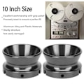Miniatyrbilde 7 av 8: 1 Par 10 Tommer NAB Hub-adaptere Polert Aluminiumslegering Åpner Universal Lasteenhet for Studer ReVox for Akai (Grå)