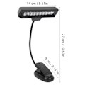 Miniatyrbild 6 av 8: Bärbar orkester notställ ljus flexibel hals klämma på USB läsning LED-lampa