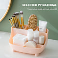 Miniatyrbillede 5 af 5: Makeup Multi Grid Organizer Kosmetisk Opbevaringsboks Kontor Desktop Diverse Beholder Hjem Make Up Display Stativ,Pink