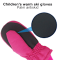 Miniatyrbild 3 av 5: Vinter Skidhandskar Svart Universal Fingerhandskar Handmålade M