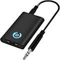 Miniatyrbild 1 av 5: Bluetooth adapter audio 5.0 Bluetooth mottagare sändare 2 i 1 mini trådlös sändare / mottagare med 3,5 mm ljudkabel jack 300MAH, Bluetooth