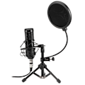 Miniatyrbild 7 av 7: Kardioid XLR-mikrofon för podcaststudio, robust mikrofon med metallhölje levererar oöverträffad ljudkvalitet för streamers, musiker och innehållsskapare