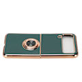 Miniatyrbild 2 av 5: Smartphone skyddande fodral bil magnetisk telefonfodral med 360 graders rotation finger loop stativ för Z Flip 3