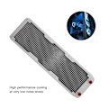 Miniatyrbild 3 av 5: Aluminium Radiator Värmeväxlare Dator Vattenkylning Vätskekylare Vit (360mm)
