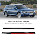 Miniatyrbild 7 av 8: 8PCS Bil Karosseri Styling Sido kjol Ljus Svart Röd Trim Splitters Diffuser Winglet Universal för Civic