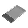 Miniatyrbilde 5 av 5: 2,5in Harddisk-kabinett Transparent skall Forsterket design LED-indikator Svart USB3.0 SSD-kabinett for datamaskin