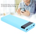 Miniatyrbild 7 av 8: Lätt 8 x 18650 Batterilagringsbox DIY Bärbar Powerbank Jacking Tillbehör Blå