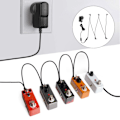 Miniatyrbild 1 av 8: Strömadapter 9V Plast Gitarr Multi Effekt 1 till 5 C2T Linje Industriella Verktyg 850mA AC100‑240VAU Kontakt