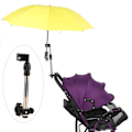 Miniatyrbild 4 av 8: Mångsidigt paraplyställ, justerbar paraplyhållare för barnvagn, vridbar 360 grader universell passform för rullstol, cykel, barnvagn, förtjockad