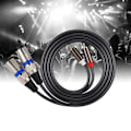 Miniatyrbilde 5 av 5: 1,5M for RCA hann til XLR hann lydadapterkabel patchkabel dobbel rad PVC-ledning