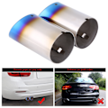 Miniatyrbilde 3 av 5: 1 par eksosrørdemper spiss for E90 E92 E93 328i 325i 3-serie