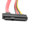Miniatyrbilde 3 av 5: 3PCS SATA 29P hunn til SATA 22P hann plast harddisk datakabel for hjem og mobil bruk