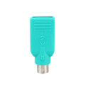 Miniatyrbilde 1 av 5: USB-hunn til PS2-hann-konverteradapter for USB-tastatur/mus som kobles til datamaskin