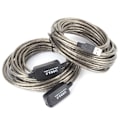 Pikkukuva 4 / 5: 15M USB 2.0 -liitäntäkaapeli, A-uros naaras, musta