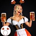 Miniatyrbillede 3 af 5: 4 stk. Oktoberfest ølkrus hatte, pandebånd Oktoberfest, velegnet