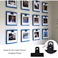Miniatyrbild 6 av 8: Metall Gemklämmor, Förtjockad Design för Stadigt Grepp, Klassisk Svart Design för Elegant Utseende, Bekvämt Förvaringsalternativ för Ditt Utrymme (7,6 cm Längd,