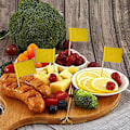 Miniatyrbilde 5 av 5: 20 stk flaggstenger vimpler flaggstenger håndholdt små flagg mini trekantflagg festdekor for karnevaler, innendørs og utendørs arrangementer - 14 x 21 cm