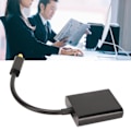 Miniatyrbilde 1 av 8: Optisk kabelsplitter 1 inn 2 ut Surround Sound Digital Optisk Fiber Lydkabel for DVD CD-spiller Datamaskin Forsterker Svart