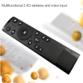 Pikkukuva 5 / 6: Langaton kaukosäädin 2.4G USB-vastaanottimella, ääni syöttö älytelevisiolle Android TV Box HTPC PC Projektori Musta