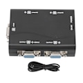 Miniatyrbild 1 av 5: VGA-splitter 1 in 4 ut 250 MHz 1920x1440 USB-driven HD-videosplitter för bärbar dator, projektor, TV