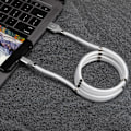 Miniatyrbild 4 av 5: 1m/3,3ft magnetisk absorption mjuk datakabel bärbar Micro Usb snabbladdningskabel