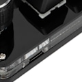 Miniatyrbilde 4 av 8: Enhånds mekanisk tastatur Multifunksjon 6-tasters Mini Gaming Keypad Snarvei Programmerbar tastatur med knott(Matt Svart Blank Svart )