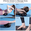Miniatyrbild 4 av 8: Högdensitets Jordnötsmassageboll, Portabelt Myofasciellt Frigöringsverktyg för Djupvävnadsmassage, Ergonomisk Design för Muskelavslappning, Set om 3 för Hemmet
