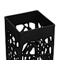 Miniatyrbilde 4 av 8: 2 stk. Gravvase i svart søyle med unikt huldesign, enkel installasjon, bakkeinnsetting, gravblomsterholdere