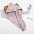 Miniatyrbillede 3 af 5: 2 stk. vaffelhårbandana-wrap i frotté, der hurtigt absorberer og tørrer til kvinder med vådt hår