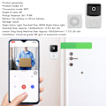 Miniatyrbillede 7 af 8: HD 2-vejs lyd dørklokke trådløs synlig dørklokke WiFi ring video dørklokke kamera